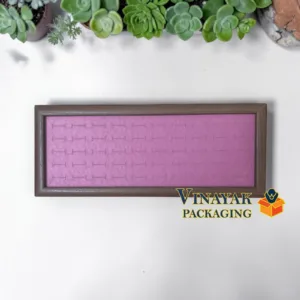 Premium Wooden Ring Display Tray | Velvet Ring Organizer Tray