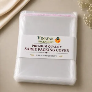 Premium Transparent Self-Adhesive Saree Packing Cover (Pack of 100)