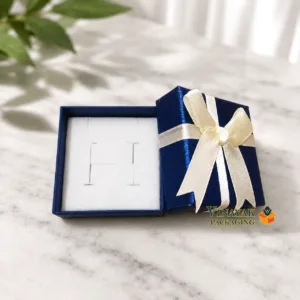 24 Pcs Premium Gift Jewelry Box Set with Satin Ribbon Bow | Ring, Earrings, Pendant & Small Gift Packaging Boxes (2*2 inch)