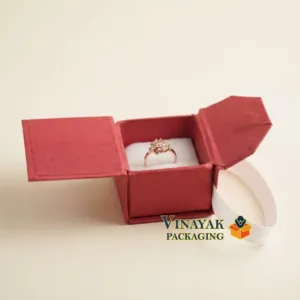 6 Pcs Premium magnetic Ring Gift Box with Ribbon (2*2 inch)