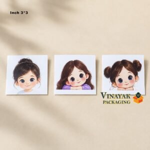100 Pcs 3x3 Inch Jewellery & Hair Accessories Display Cards | Printed Packaging Cards for Earrings, Chains, Hair Clips, Hair Bands & Accessories (random designs)