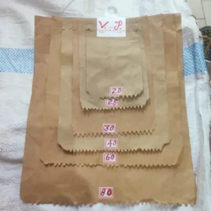 Brown Kraft Paper Bags – Multi Size Paper Packing Bags 1 Set 100 PCS