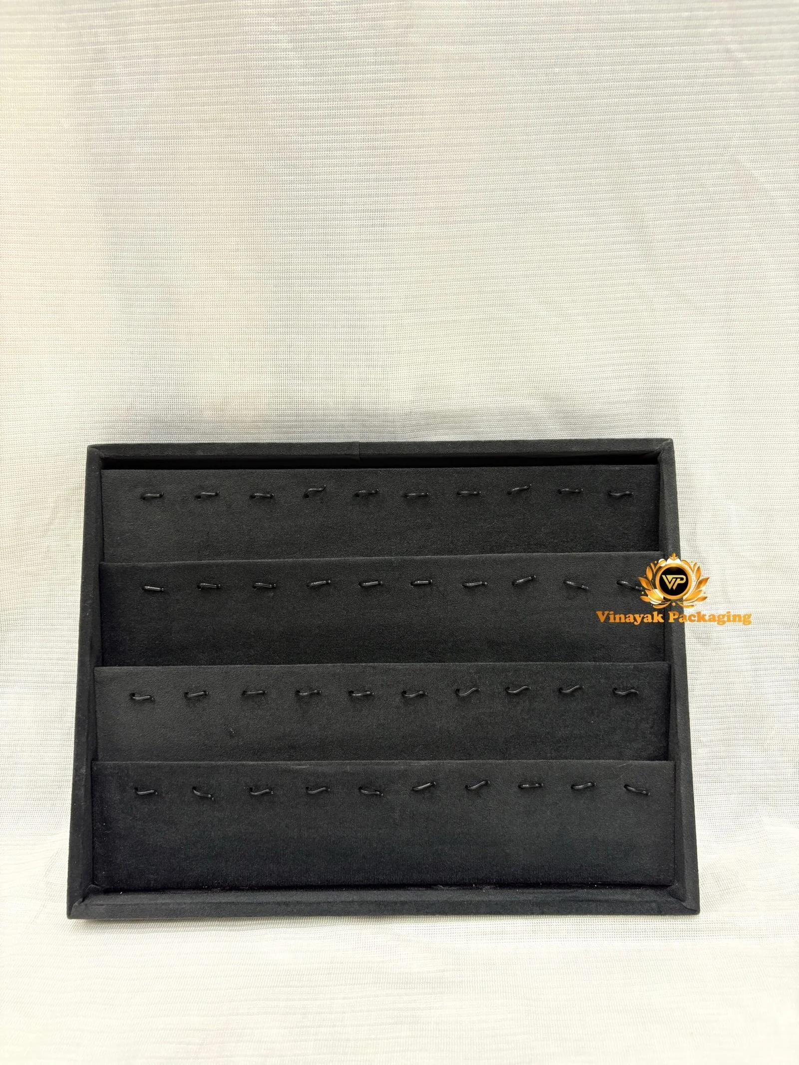 Velvet Pendant Display Tray | Multi-Row Jewellery Organizer for Pendants & Chains