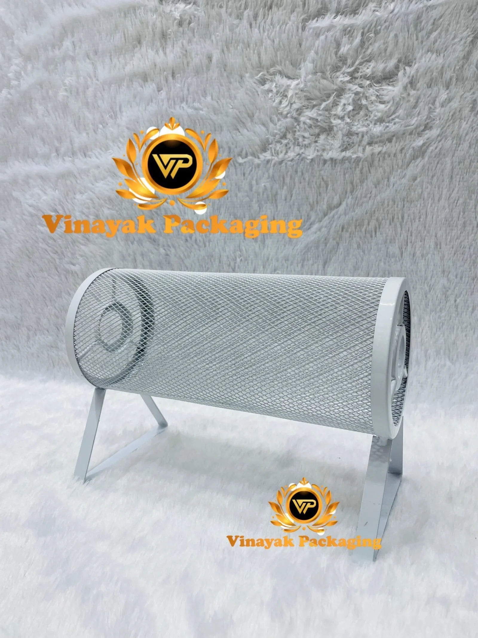Rotating Hair Band Display Stand | Metal Mesh Organizer for Hair Accessories