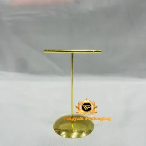Metal T-Bar Earrings Display Stand – Gold Finish Jewellery Holder
