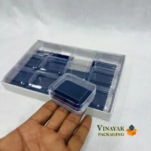Earrings Storage Box – Clear Mini Plastic Container Set 12 PCS