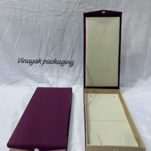 Long Chain & Earring Display Storage Box – Velvet Finish (size 6*12)