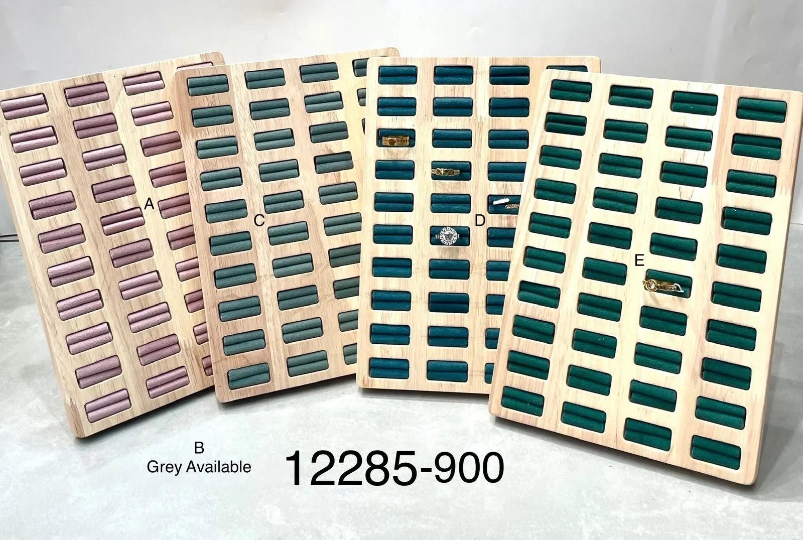 Wooden Ring Display Trays – Multi-Slot Jewellery Organizer (40 slots) 1 PCS