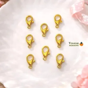 100 Pieces Gold Lobster Clasps for Jewelry Making – Durable Metal Claw Hooks