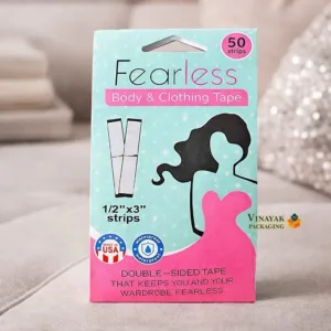 Fearless Body & Clothing Tape – Double-Sided Fashion Tape Strips (50 Pack)