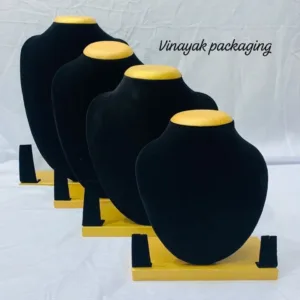 Elegant Black & Gold Necklace  Display Stand