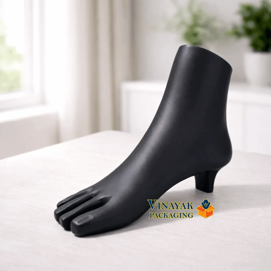 Premium Black Foot Mannequin Jewelry Display Stand for Anklets & Foot Jewelry