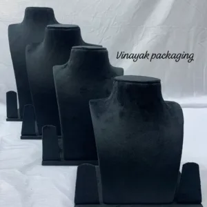 Black Velvet Necklace & earring Display Stand