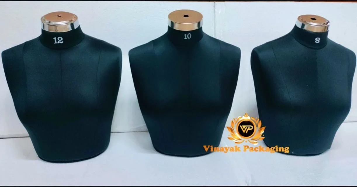 Foam Blouse Display Bust Stand – Black Jewellery & Garment Display (1 pcs)
