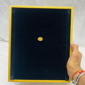 Square Black Velvet Jewellery Display Tray with Golden Border
