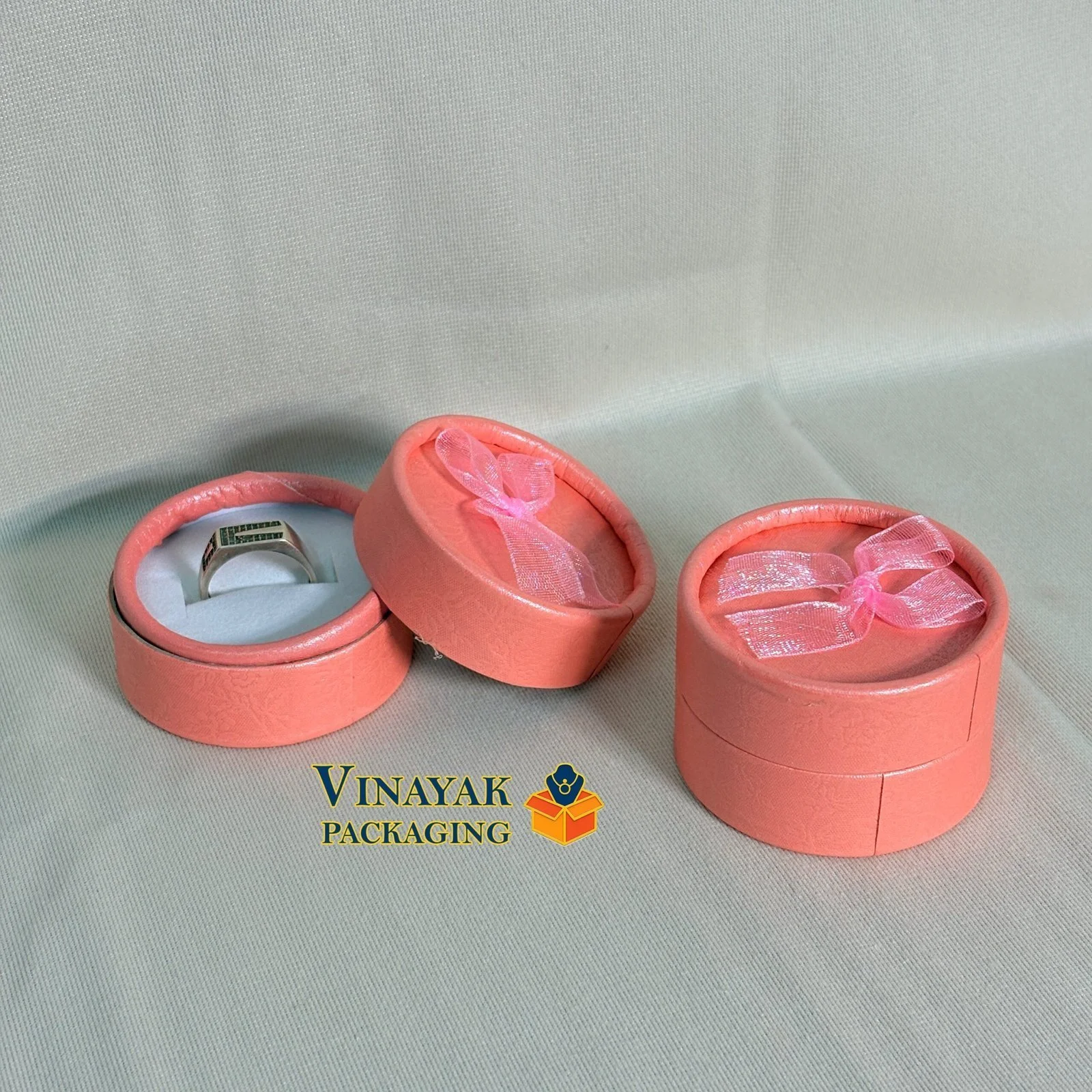 Elegant Round Ring Gift Boxes – multicolour with Ribbon Bow 1 Pack 24 Pcs