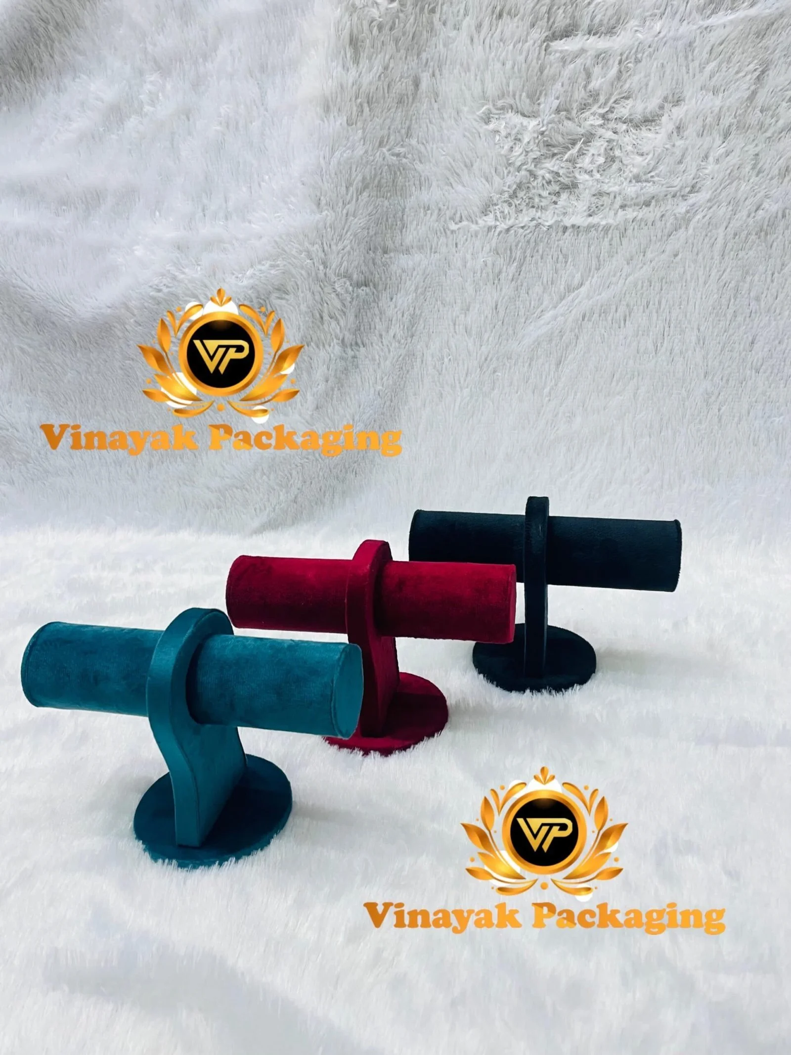 Velvet Bangle & Bracelet Display Stand – Premium Jewellery Showcase Holder (1 pcs)