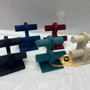 Premium Velvet Double-Tier Bracelet &  Bangle Display Stands