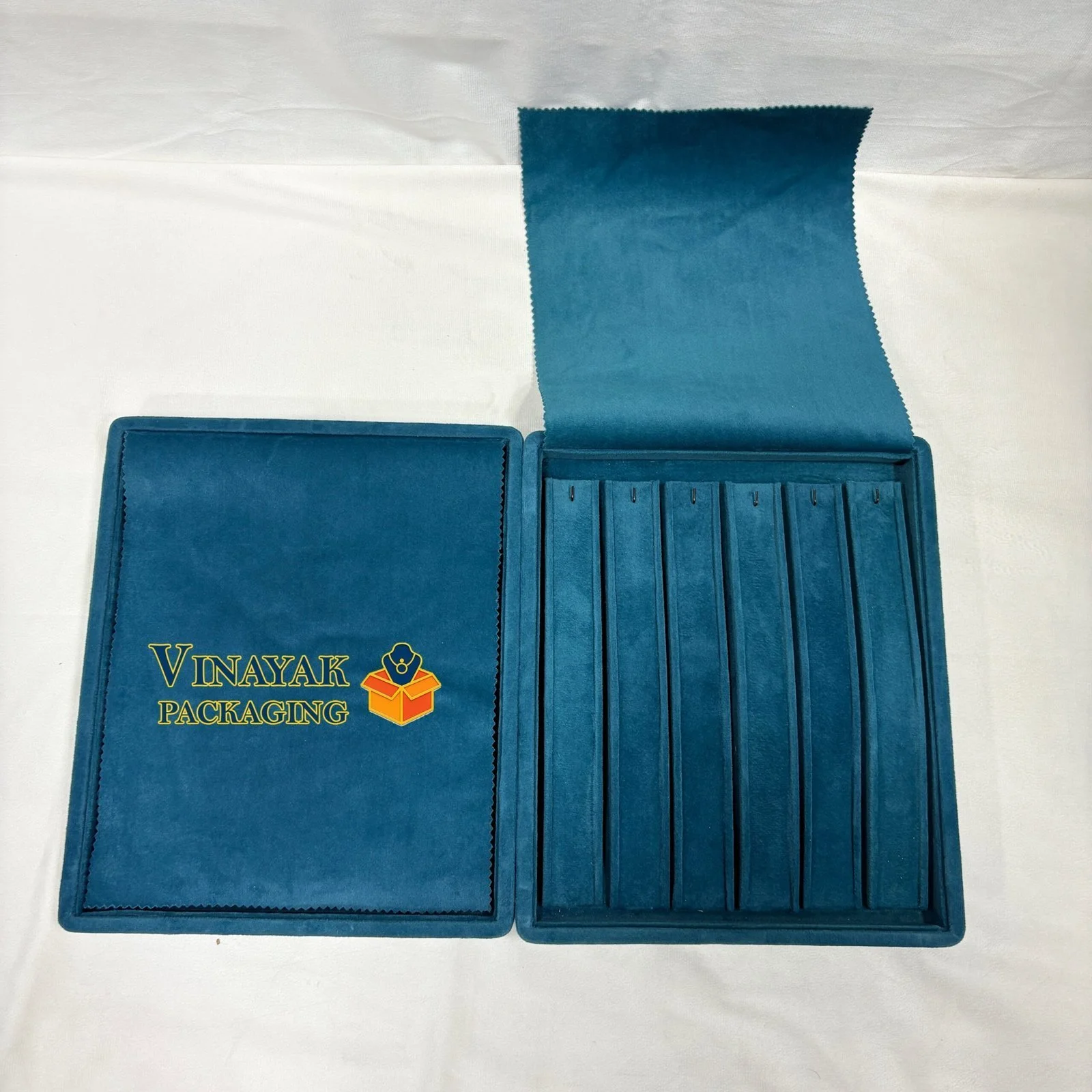 Premium Teal Velvet Jewellery Display Folder (Size - 10*12)