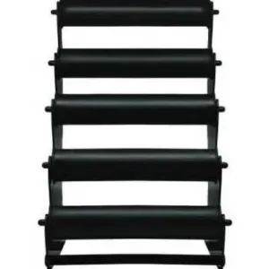 Black Plastic Multi-Tier Bangle & Bracelet Display Stand – 5 Rod Jewellery Organizer