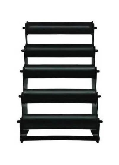 Black Plastic Multi-Tier Bangle & Bracelet Display Stand – 5 Rod Jewellery Organizer