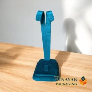 Premium Velvet Earring Display Stand with Ring Holder