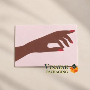100 Pcs Pink Jewellery Display Cards with Hand Design | Bracelet & Nail Art Display Cards (size 4.5*3 inch)